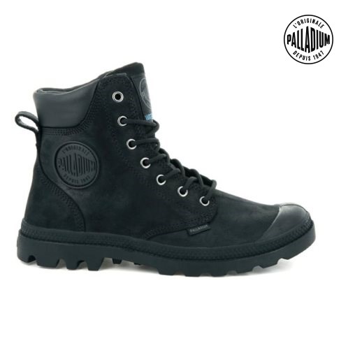 Dámské Boty Palladium Pampa Cuff WP LUX Černé | CZ GHU-41F